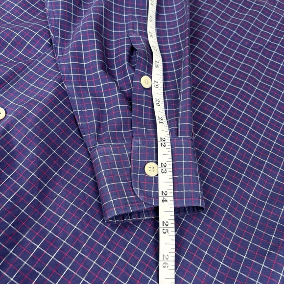 Orvis Mens Shirt M Purple Plaid Signature Collection 100% Cotton - Picture 7 of 7